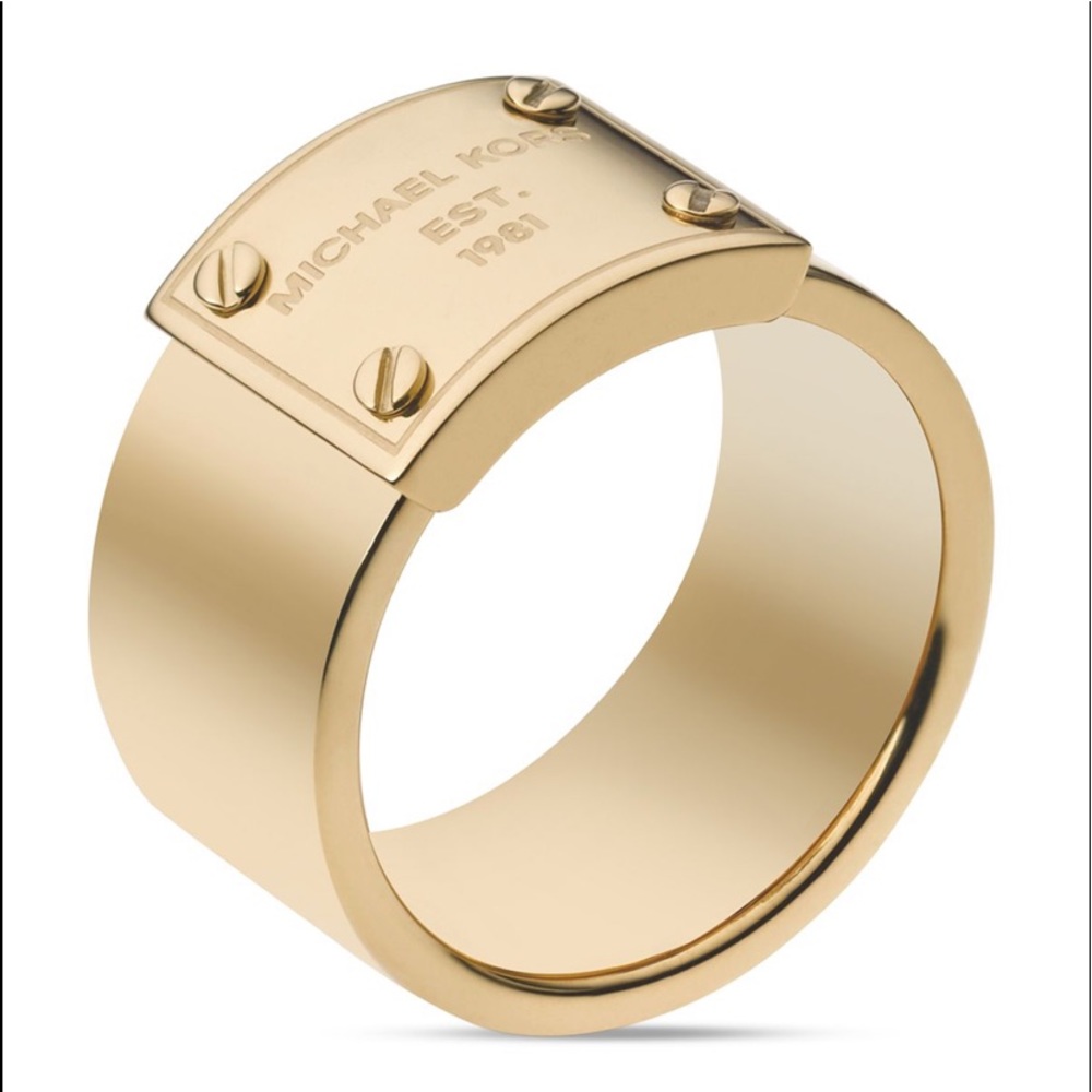 ‼️FINAL MK Michael Kors 1981 gold ring size 7